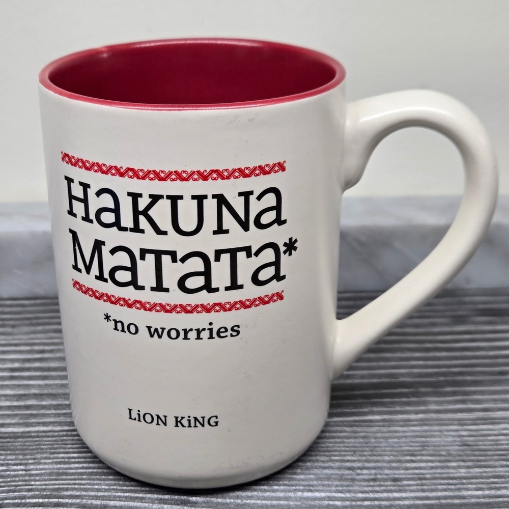 Hallmark Disney The Lion King Hakuna Matata No Worries Tea Coffee Mug Cup - Picture 3 of 11